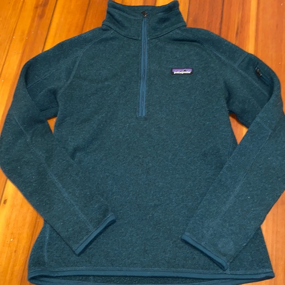 Patagonia Tops Patagonia Better Sweater Quarter Zip Green Poshmark